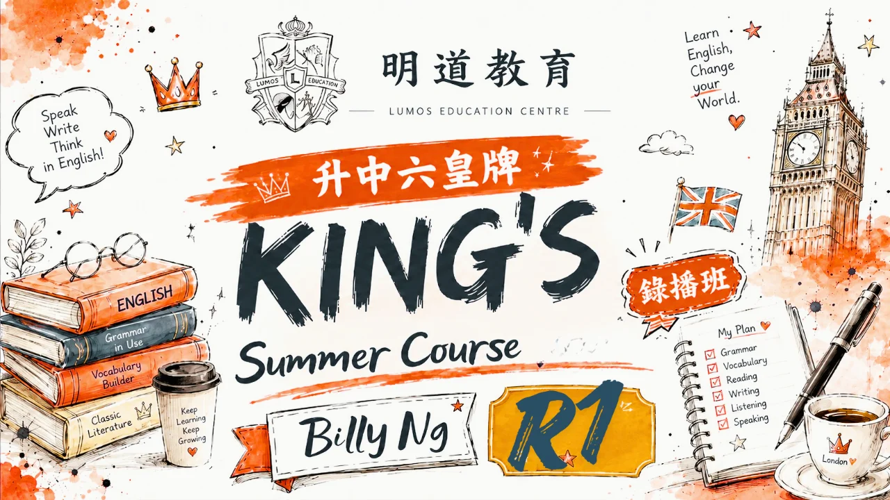Billy Ng 升中六皇牌 King's Summer Course 錄播班 R1 | 明道教育 Lumos Education